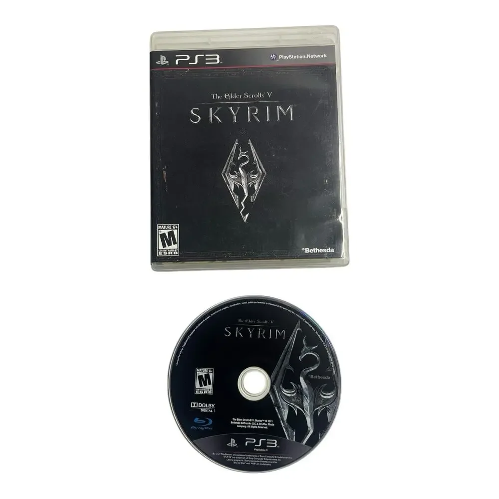 Playstation 3 PS3 Video Game Battlefield Hardline‎ Crysis 2 Skyrim Bundle Lot 3